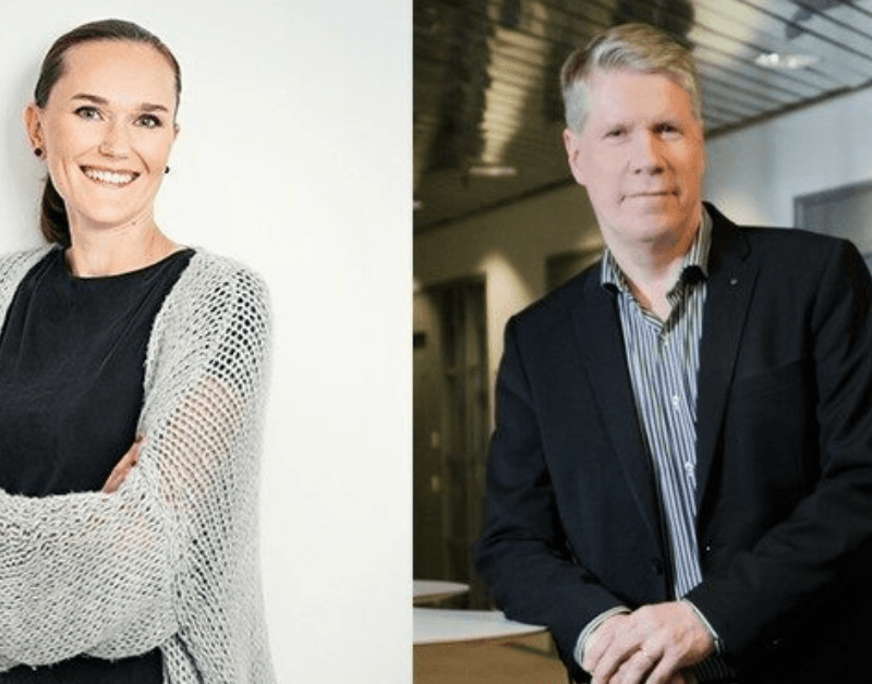Tamron toimitusjohtaja Kai Kaasalainen ja HR Business Partner Tuija Laine-Itävuo